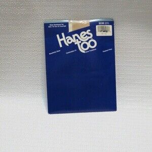 Hanes Too Sheer Pantyhose Reinforced Toe Size CD Travel Buff